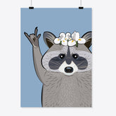 Waschbär «Pedro» Poster/Plakat